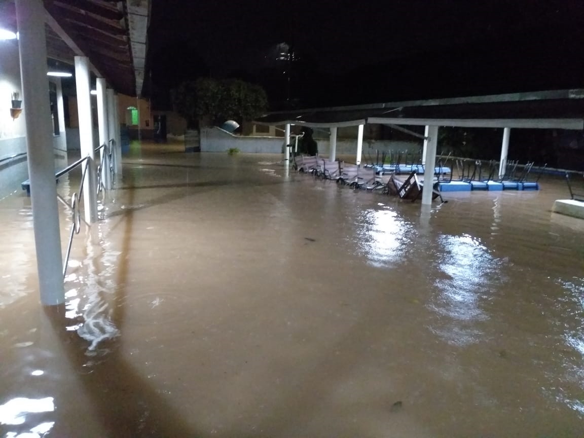 Problemtica de alagamento do local  antiga por estar localizado em um terreno mais baixo, onde era um brejo. (Foto: Divulgao)