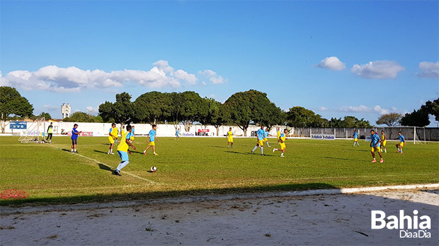 Elenco finalizou treino com um entusiasmo e confiana na vitria do confronto. (Foto: Alex Gonalves/BAHIA DIA A DIA)