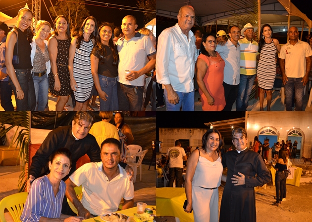 Prefeita Christine Pinto curtiu o evento ao lado de amigos e comunidade. (Foto: Divulgao)