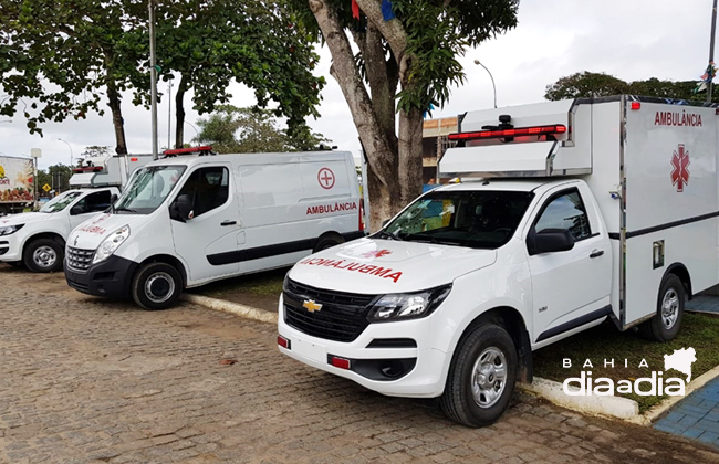 Itabela ganha trs novas ambulncias 0km para atendimento. (Foto: Alex Gonalves/BAHIA DIA A DIA)