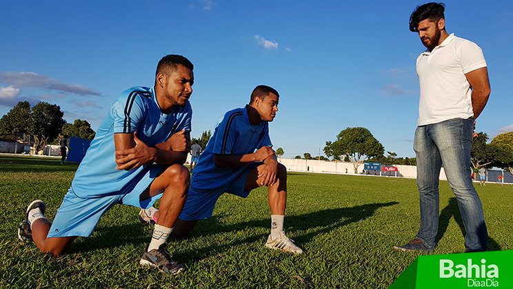 Secretaria de Sade disponibilizou fisioterapeuta para acompanhar os jogadores. (Foto: Alex Gonalves/BAHIA DIA A DIA)