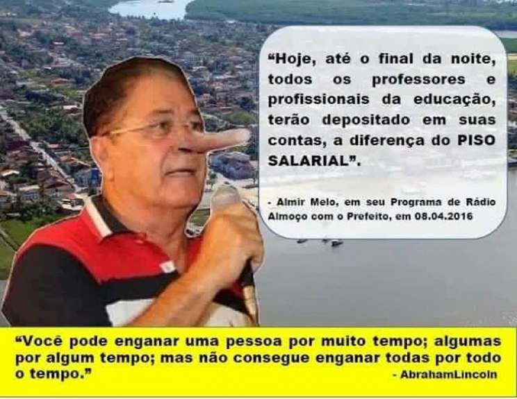 Prefeito suspende servidora que o chamou de Pinquio no Facebook