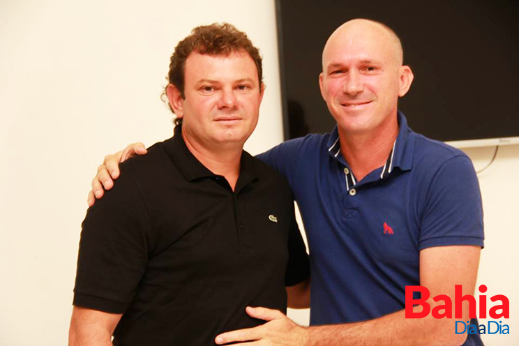 Luciano Francisqueto, anuncia Eduardo Moraes, secretrio de Meio Ambiente, na sua gesto. (Foto: Alex Barbosa/BAHIA DIA A DIA)