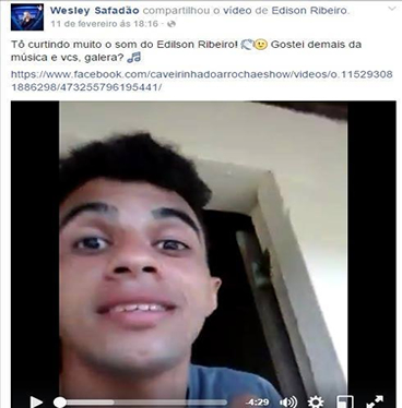 Jovem de Pernambuco viraliza com msica para Wesley Safado
