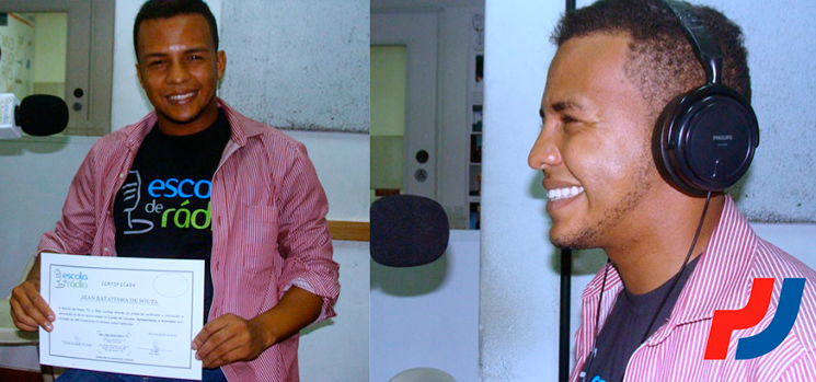 Radialista Jean Batatinha � destaque na escola de r�dio do Rio Janeiro. (Foto: Reprodu��o/Facebook)