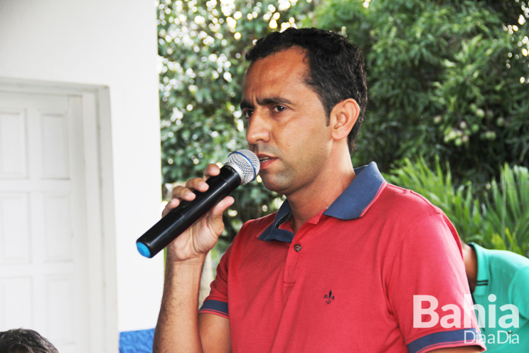 Produtor rural, Mark Lemon parabeniza o prefeito pelo processo da escolha de sua equipe. (Foto: Alex Barbosa/Bahia Dia a Dia)