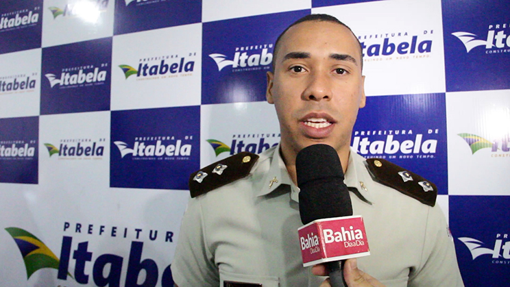 Tenente, Diego Arajo, comandante da Polcia Militar de Itabela. (Foto: Alex Gonalves/BAHIA DIA  A DIA )