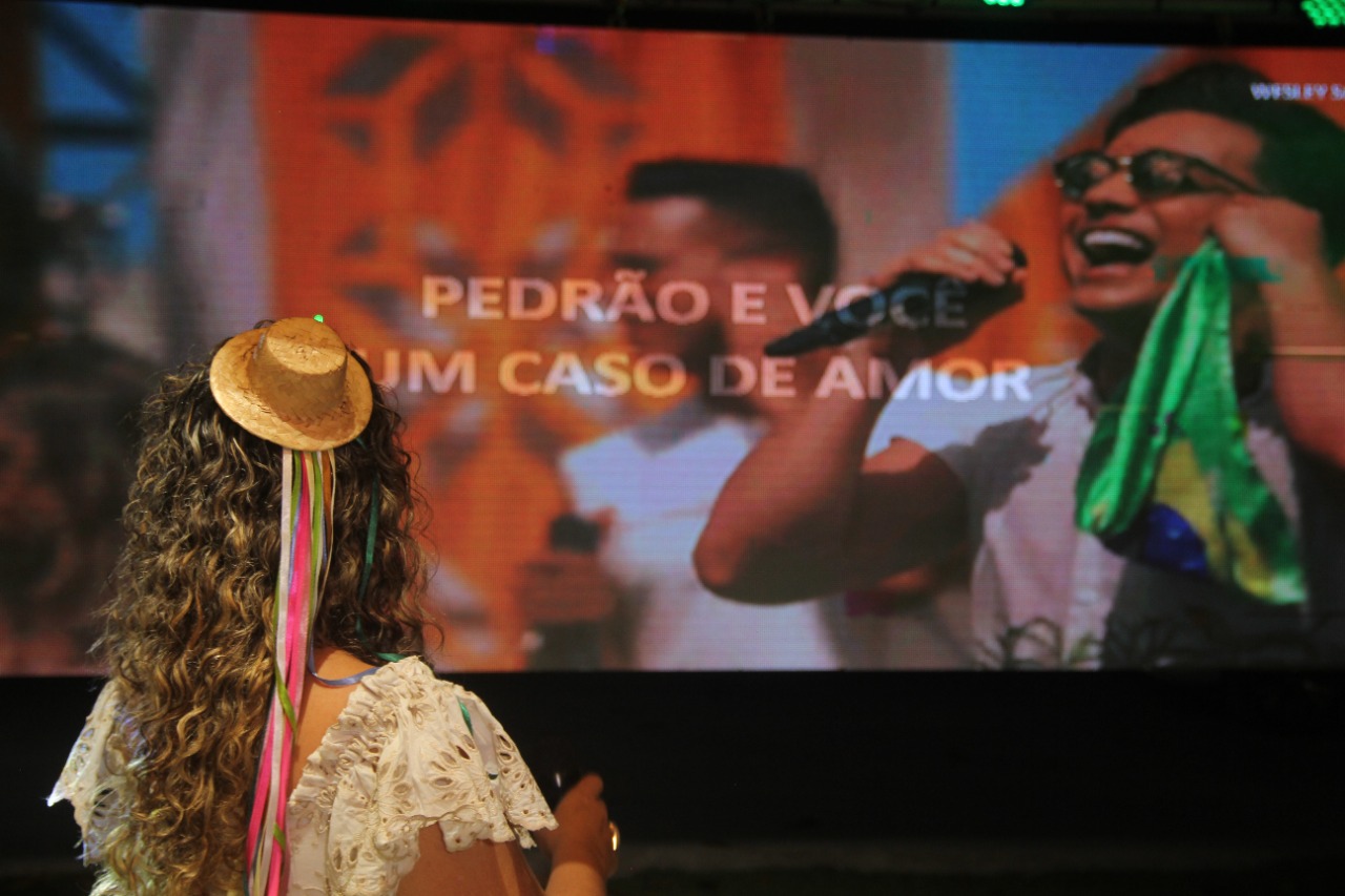 Prefeita apresentou toda a programao para o pblico presente. (Foto: Divulgao)