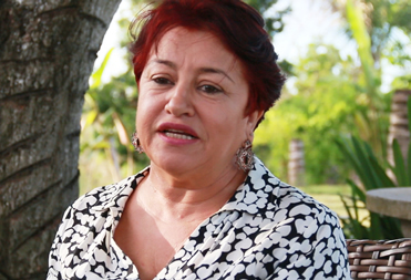 Maria Menezes, vice-prefeita de Eunpolis, fala sobre violncia contra a mulher.  (Foto: Alex Barbosa)