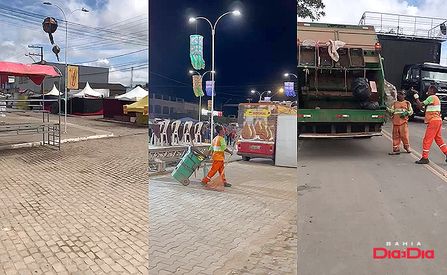 LIMPAR ganha destaque nos servios de limpeza durante a 13 Edio da Festa do Caf. (Foto: Divulgao)