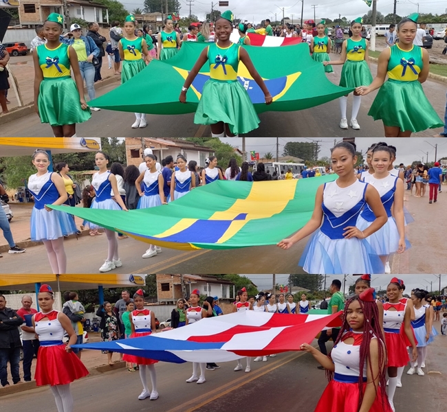 7 de Setembro: desfile marca comemoração da Independência em Itabela. (Foto: BAHIA DIA A DIA)