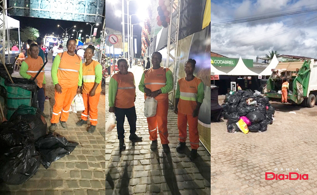 LIMPAR ganha destaque nos servios de limpeza durante a 13 Edio da Festa do Caf. (Foto: Divulgao)