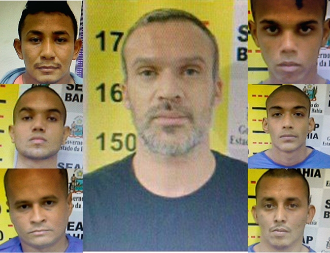 Polícia continua buscas pelos 7 presos que fugiram do presídio de Eunápolis. (Foto: Divulgação)