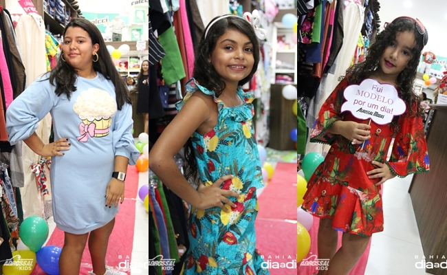Com direito a tapete vermelho para 20 crianas e adolescentes exibiram diversas roupas das marcas. (Foto: Alex Gonalves/BAHIA DIA A DIA) 