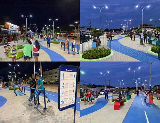 Praça do Café foi inaugurada em Itabela. (Foto: Divulgação)