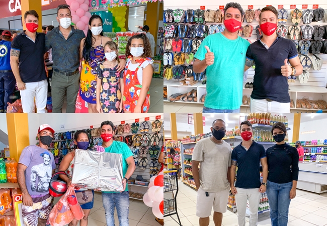 Clientes e amigos prestigiaram a inaugurao do Supermercado. (Foto: Alex Gonalves/BAHIA DIA A DIA)