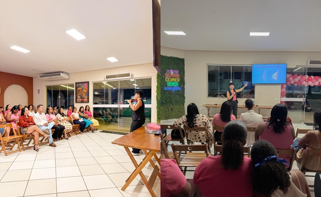 Outubro Rosa: Pizzas Belas rene mulheres em encontro sobre preveno, autocuidado e direitos femininos. (Foto: Joziel Costa/BAHIA DIA A DIA)