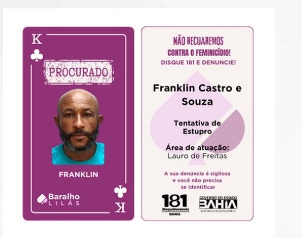 Franklin Castro e Souza  um dos 16 procurados 